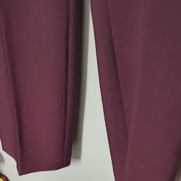 NWT The Kooples Maroon Straight Leg Pants - Picture 3 of 7